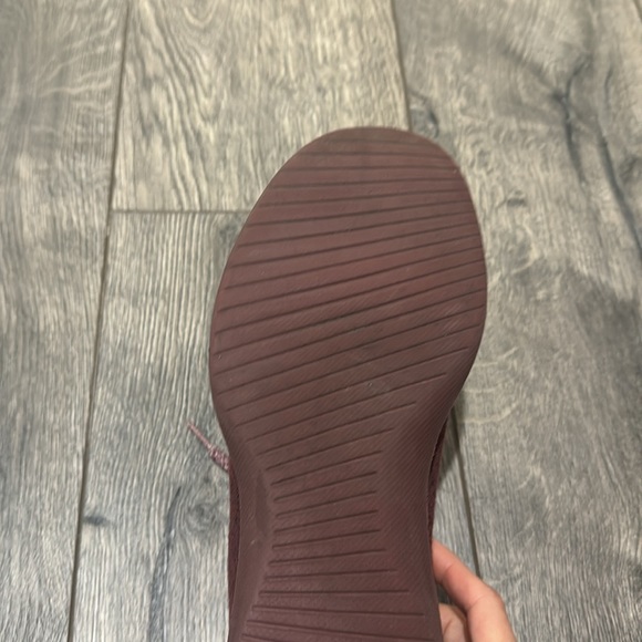 • All Birds • men’s Wool Runners Sneakers Lace Up Burgundy  Red  10 - Picture 5 of 6